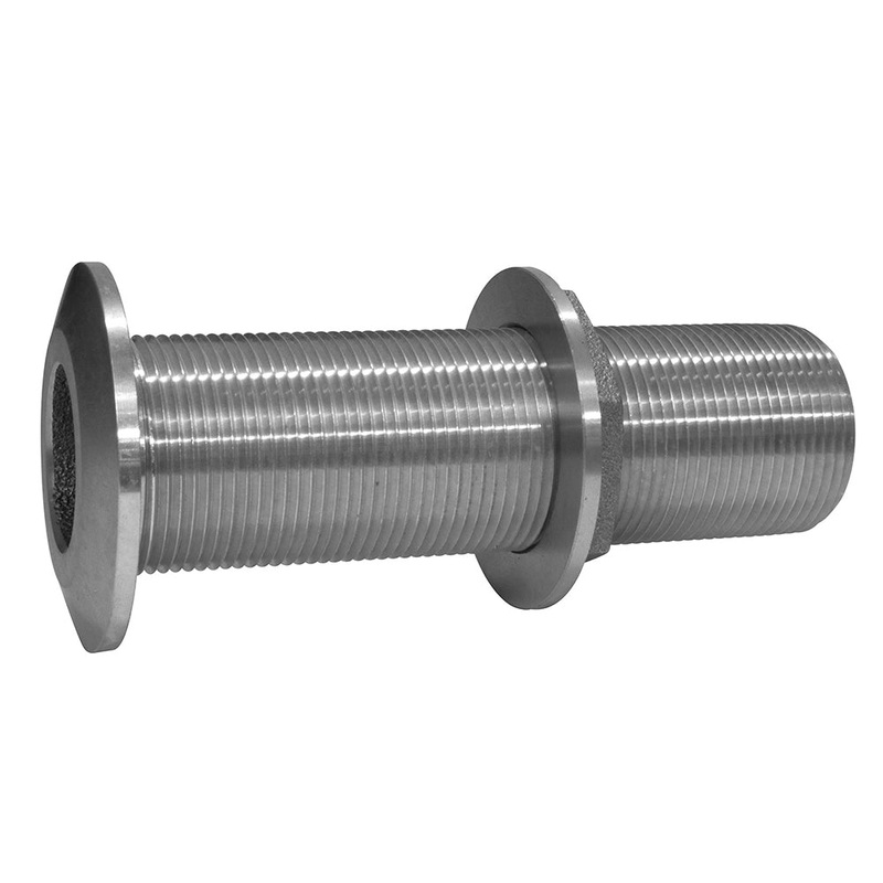 GROCO 2″ Stainless Steel Extra Long Thru-Hull Fitting w/Nut [THXL-2000-WS]