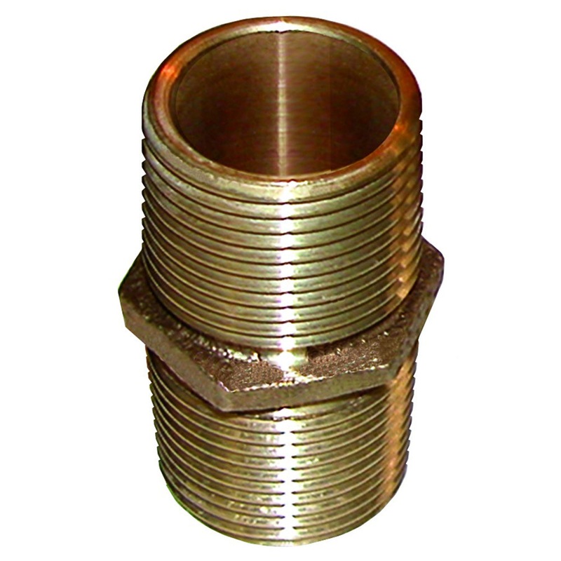 GROCO Bronze Pipe Nipple – 1″ NPT [PN-1000]