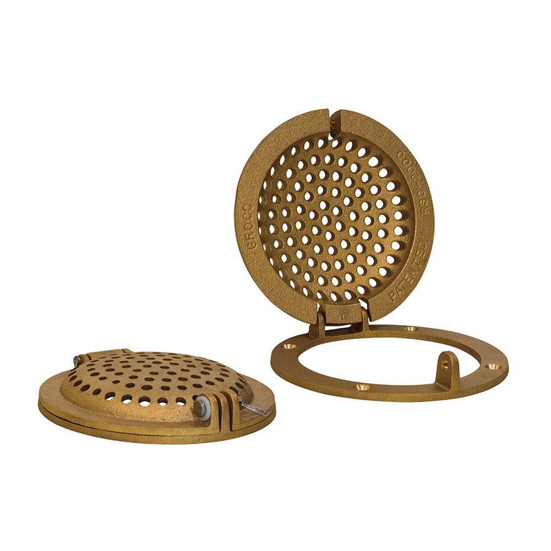 GROCO Bronze Round Hull Strainer w/Access Door f/Up To 2″ Thru-Hull [RSC-2000]