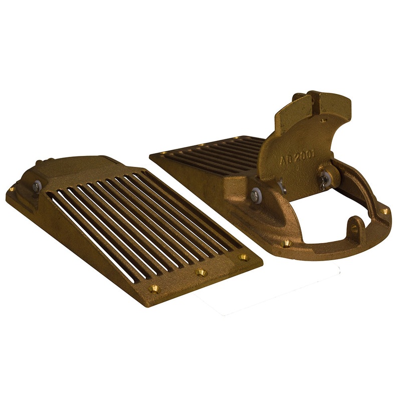 GROCO Bronze Slotted Hull Scoop Strainer w/Access Door f/Up to 1-1/4″ Thru Hull [ASC-1250]