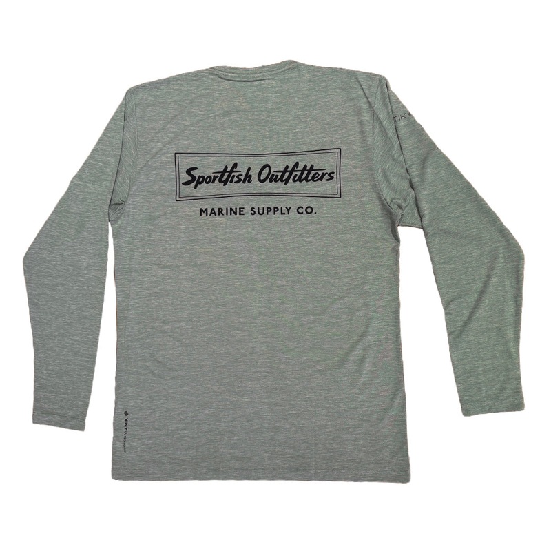 Sportfish Outfitters Tech Long Sleeve – Olive Heathered Medium