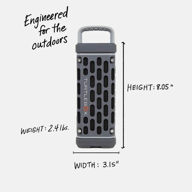 Turtlebox Ranger Bluetooth Speaker Gray