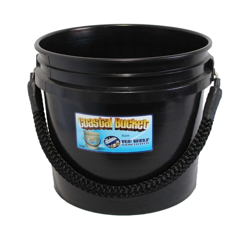 Battlewagon 3.5 Gallon Rope Handled Coastal Bucket White