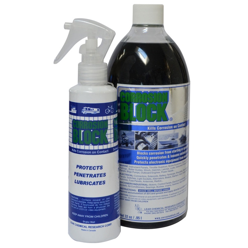 Corrosion Block 32oz Bottle with Pump – Non-Hazmat, Non-Flammable  Non-Toxic *Case of 4* [20032CASE]