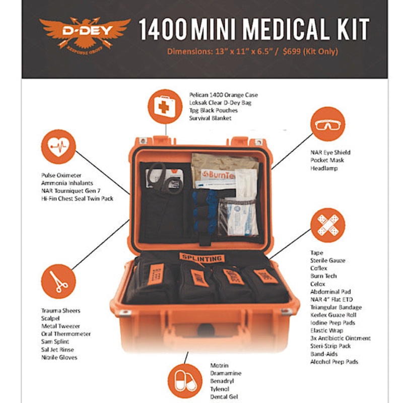 D-Dey EMS 1400 Medical Kit – Protector