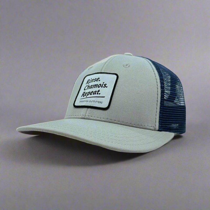 KIDS SIZE Rinse Chamois Repeat – Steel Navy Adjustable Hat