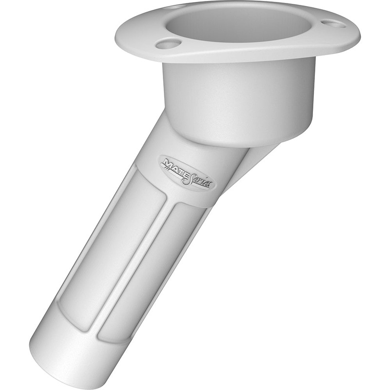 Mate Series Plastic 30 Rod  Cup Holder – Open – Oval Top – White [P2030W]