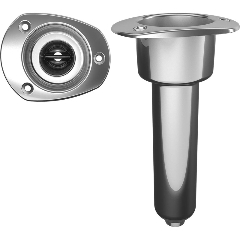 Mate Series Stainless Steel 0 Rod  Cup Holder – Drain – Oval Top [C2000D]