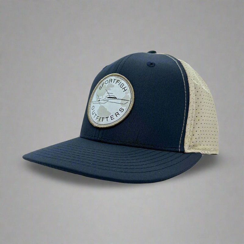 Sportfish Outfitters Globe – UV Lite / Navy Adjustable Hat