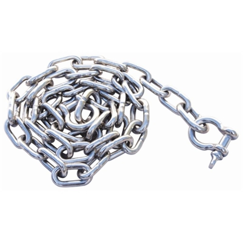 Stainless Steel Anchor Chain 1/4” x 4’L