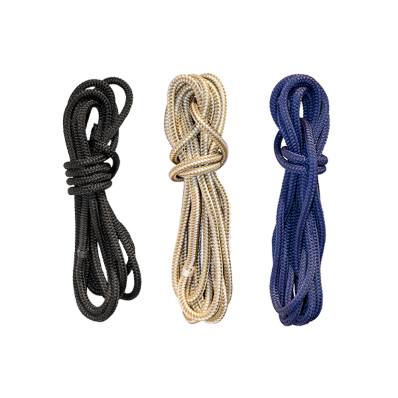 1″ Dock Lines Double Braid Nylon Black 20′