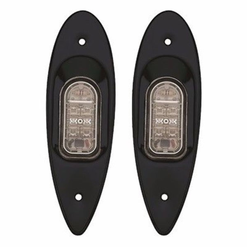 Black Shark Eye LED Navigation Light Red and Green Flush Mount  – LT051351