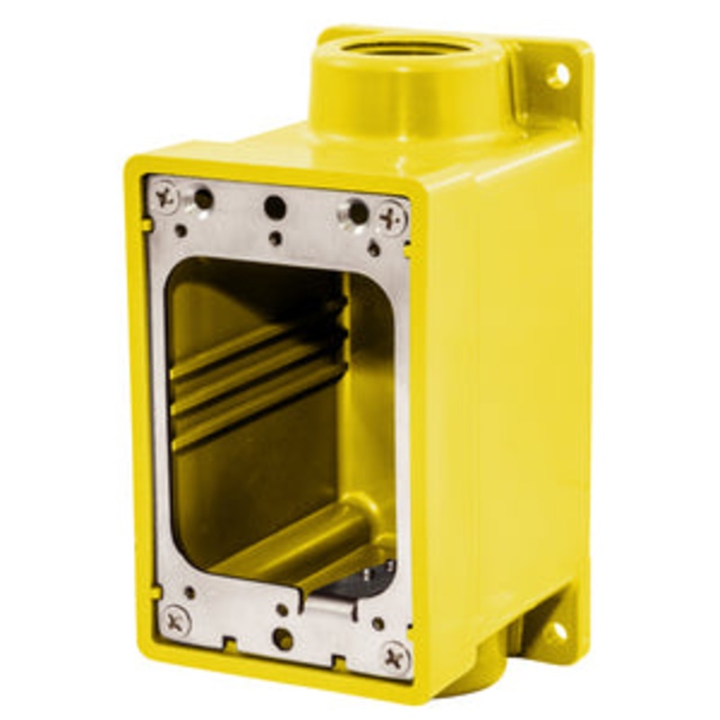 Hubbell Yellow Watertight FD Box yellow