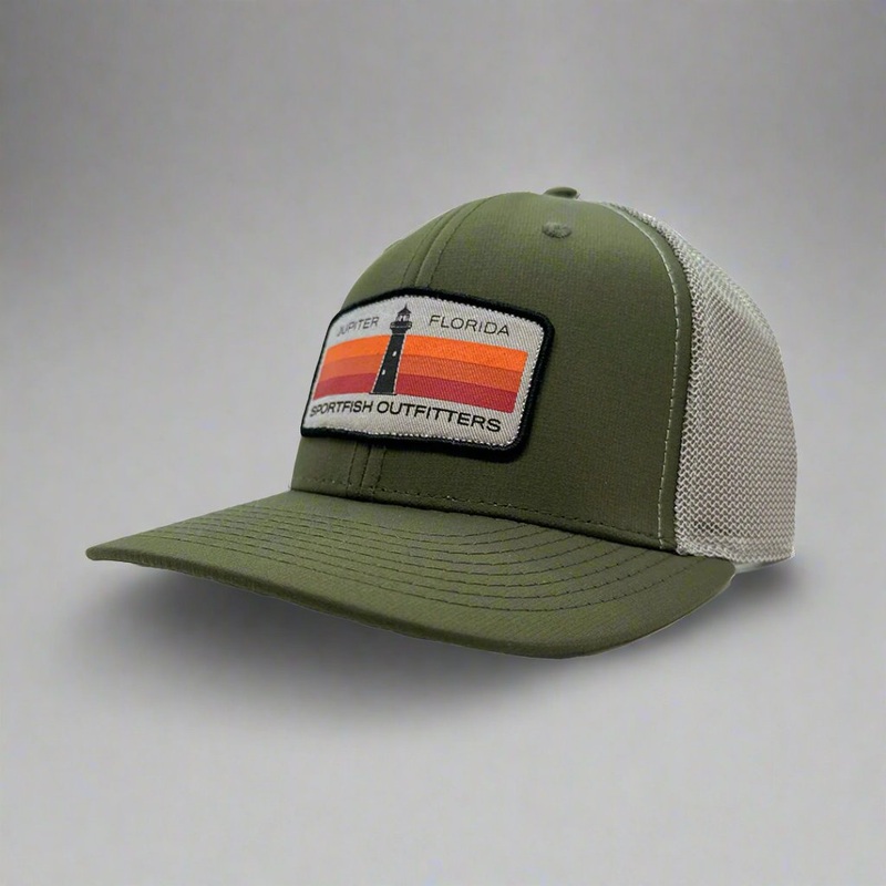 KIDS SIZE Lighthouse – UV Lite / Olive Adjustable Hat