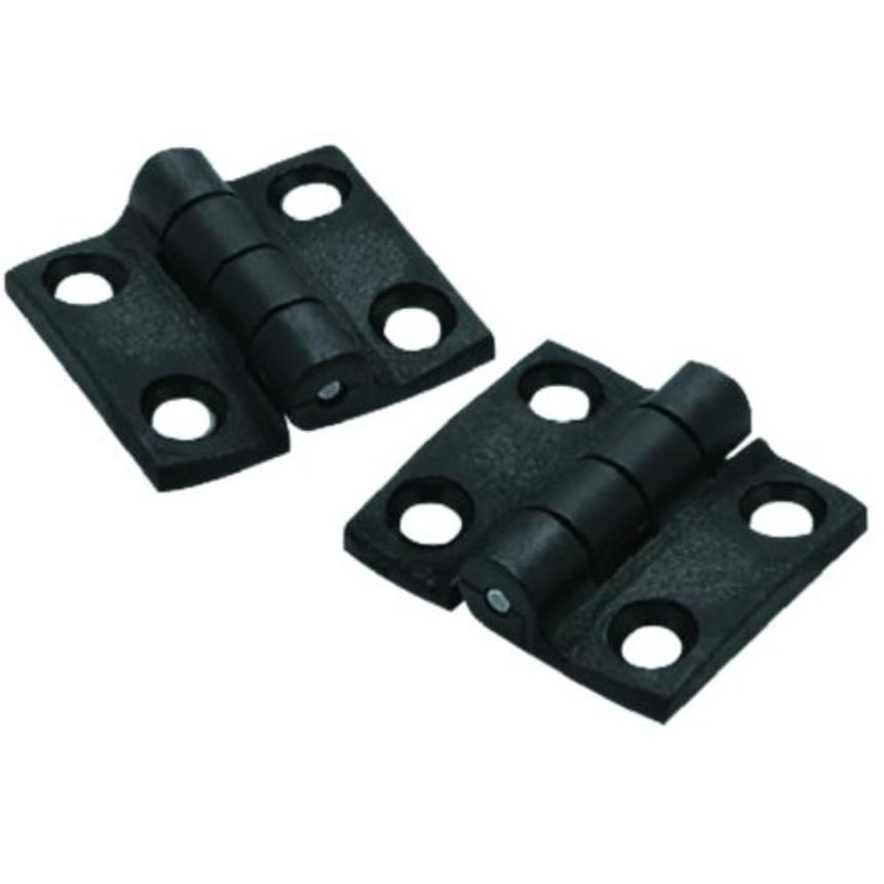 Seachoice Butt Hinge, 1-1/2″ x1-3/8 Black Nylon , Pair