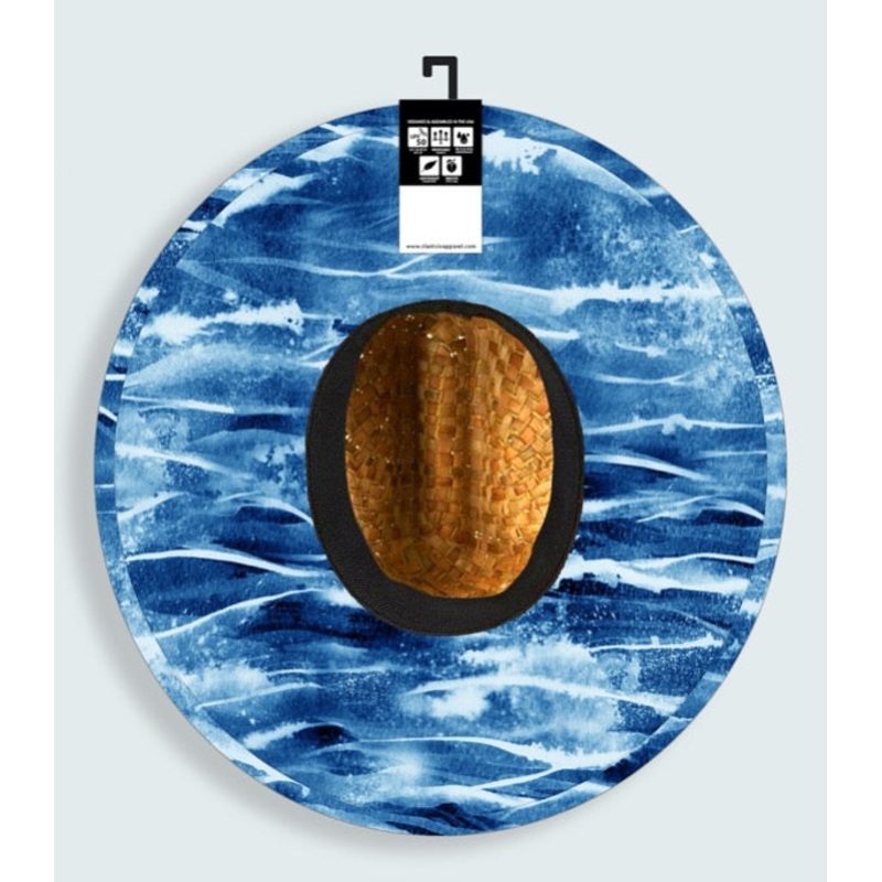 Slant Six Straw Hat – Emerge Cobalt