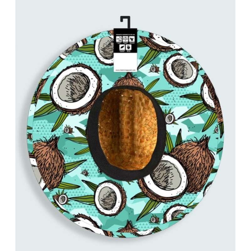 Slant Six Straw Hat – Isla Teal