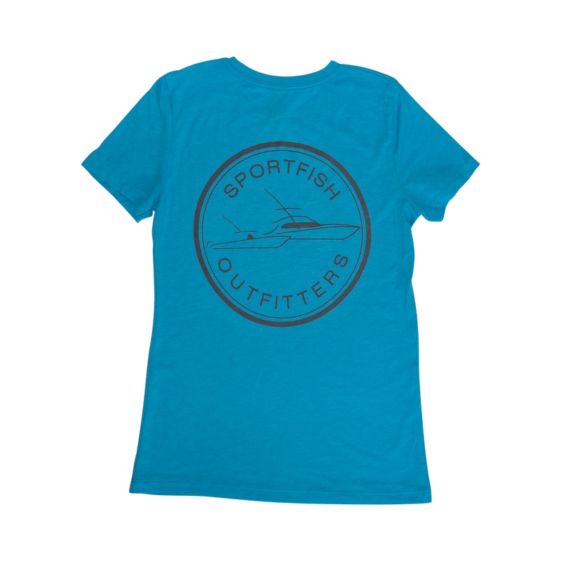 Sportfish Outfitters Women’s Vintage Turquoise Shirt S Vintage Turquoise