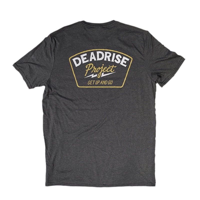 Vintage Black Deadrise Badge Tee M