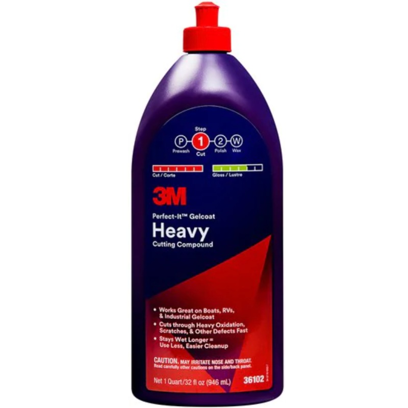3M Perfect-It Gelcoat Heavy Cutting Compound Quart
