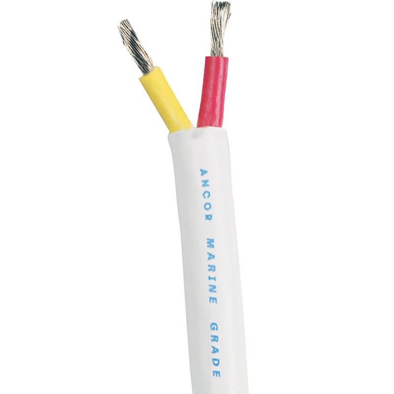 Ancor Safety Duplex Cable – 12/2 AWG – Red/Yellow – Round – by the foot [126325]