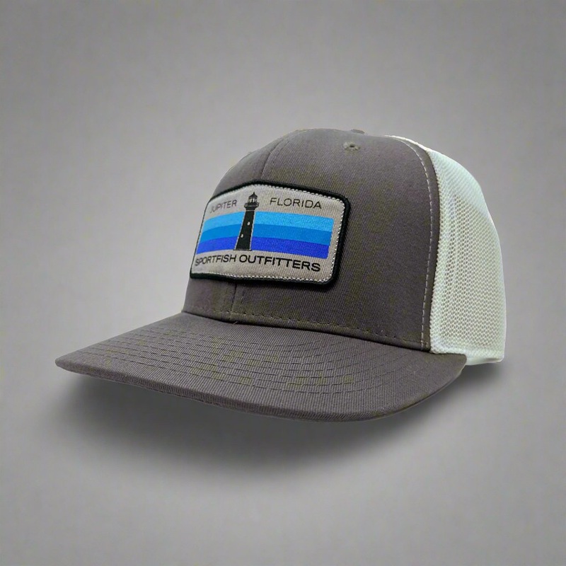 Lighthouse Hat Gray / White Cotton