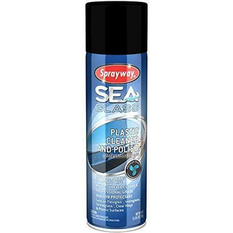 Sprayway Sea Glass Professional Marine Grade Plastic Cleaner and Polish – 18oz