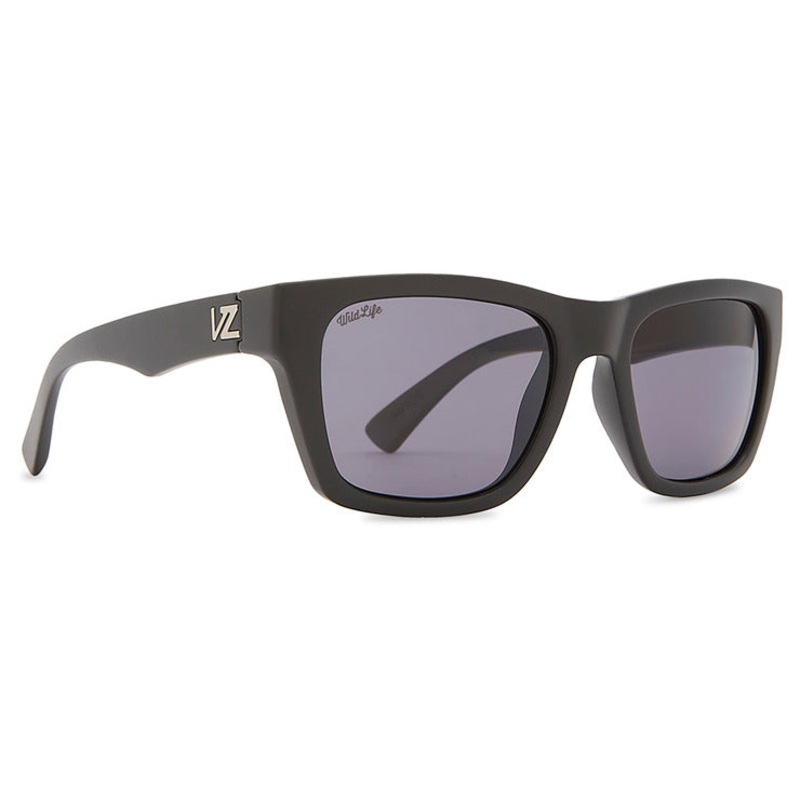 Vonzipper Sunglasses – Mode Black Satin / Wildlife Vintage Grey Polarized Lens