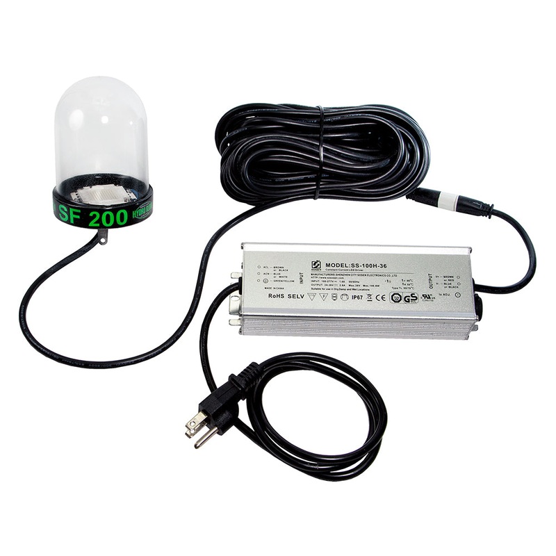 Hydro Glow LED Underwater Dock Light – 200W – 50 Cord – Green [SF200G]