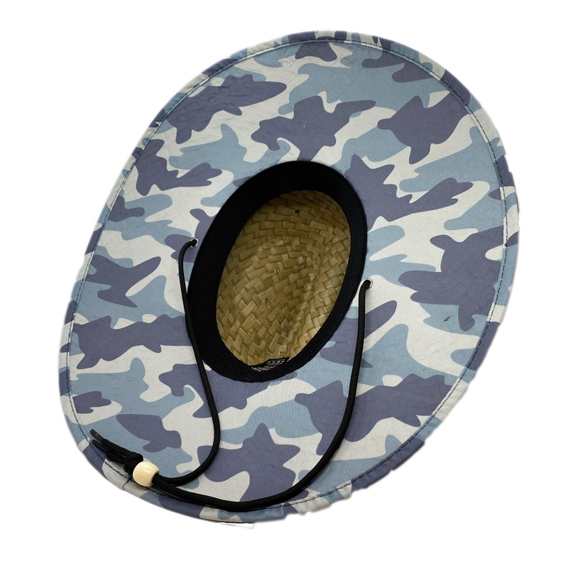 Jupiter Lighthouse Straw Hat – Blue Camo