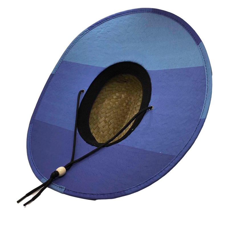 Jupiter Lighthouse Straw Hat – Blue Stripes
