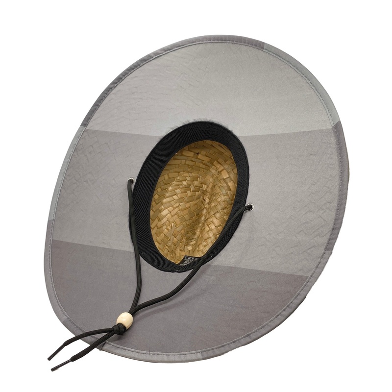 Jupiter Lighthouse Straw Hat – Grey Stripes