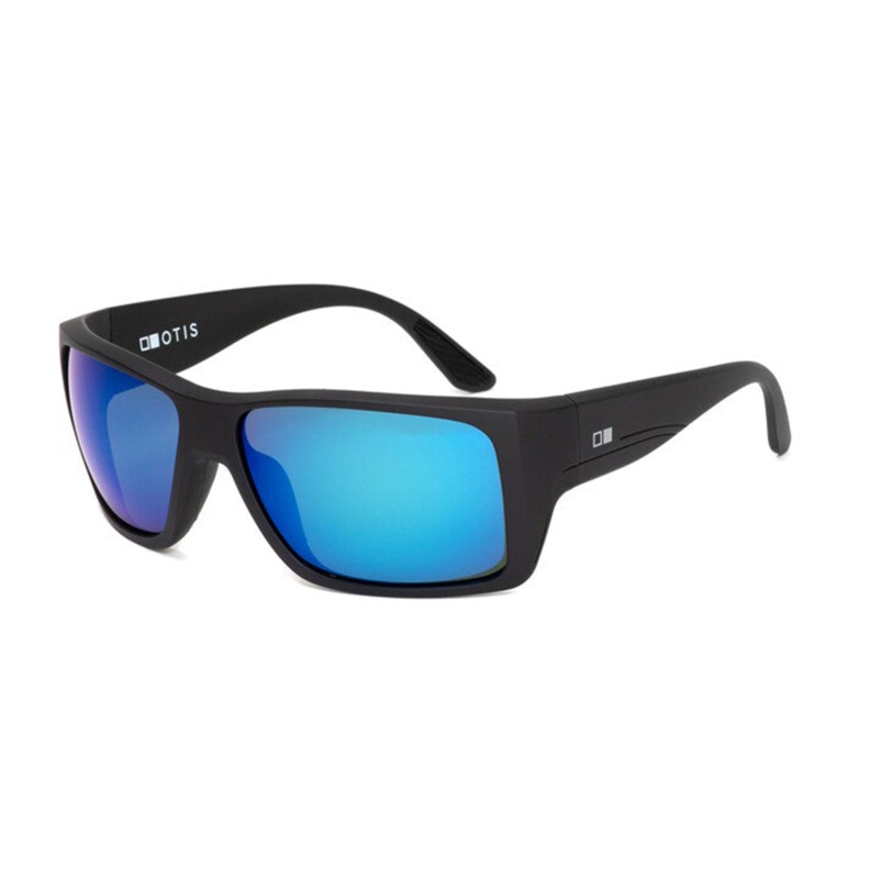 Otis Mineral Glass Eyewear – COASTIN Matte Black Mirror Blue Polarized