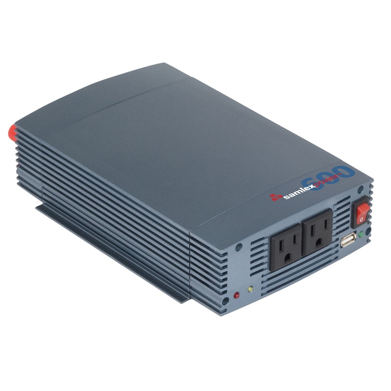 Samlex 600W Pure Sine Wave Inverter – 12V w/USB Charging Port [SSW-600-12A]