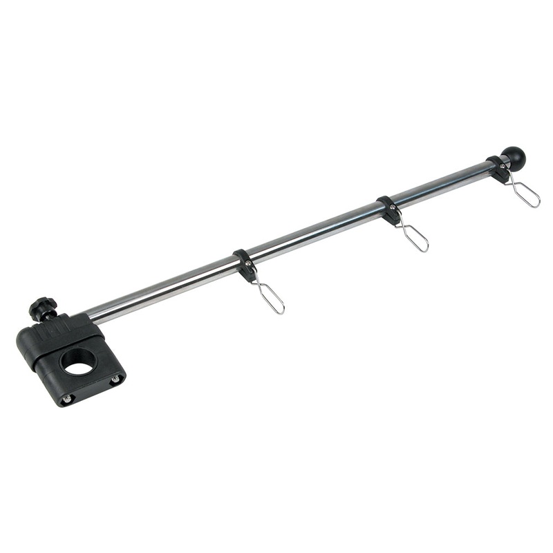 Whitecap 17″ Rail Mount Flag Pole – 1/2″ Diameter, Stainless Steel Staff Nylon Mount [S-5010]