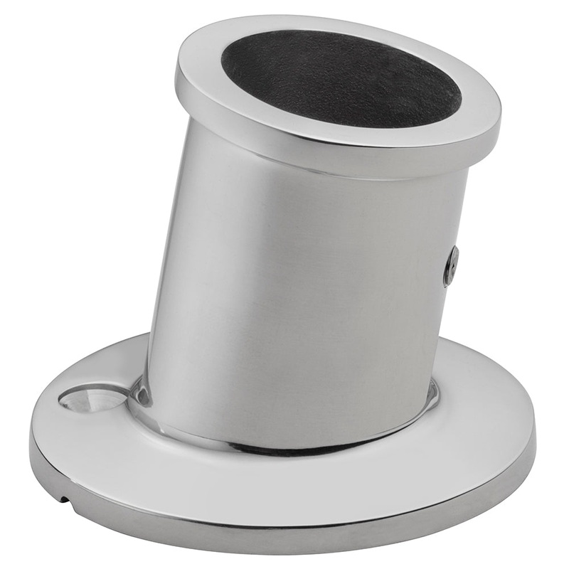 Whitecap Top-Mounted Flag Pole Socket – Stainless Seel – 1-1/4″ ID [6169]