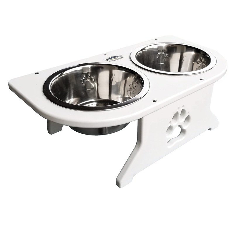 Deep Blue Marine Small Starboard Dog Dish w/Bowls – 5-1/2″ Tall [DT-S]