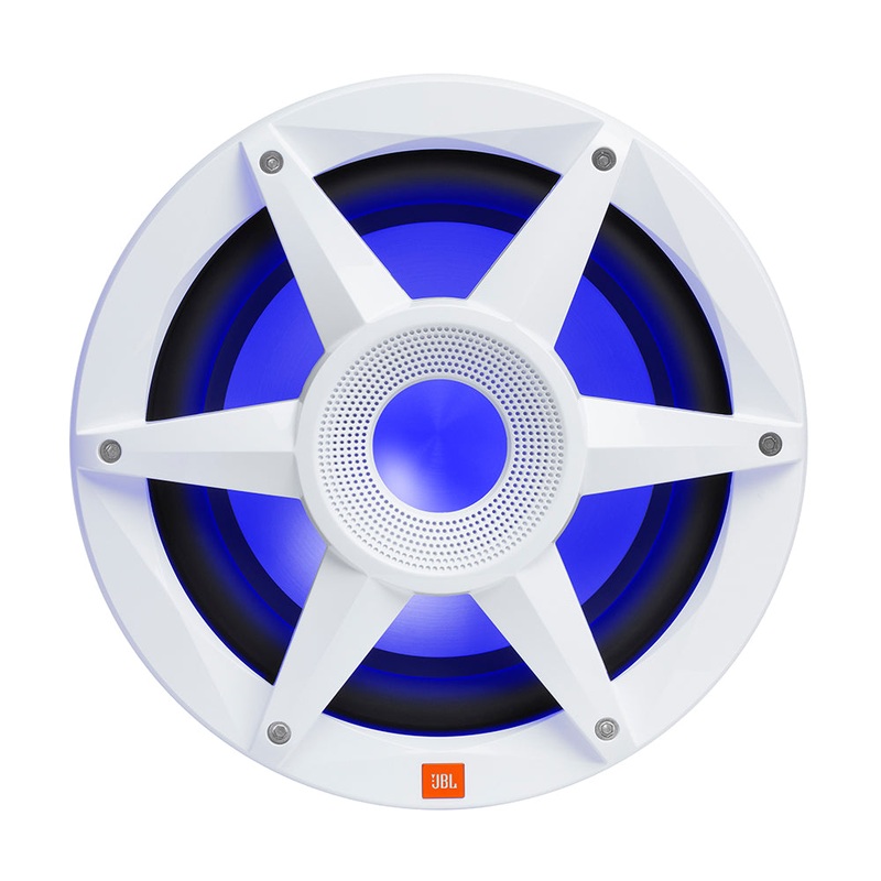 JBL 10″ Marine RGB Passive Subwoofer – White Stadium Series [STADIUMMW1000AM]