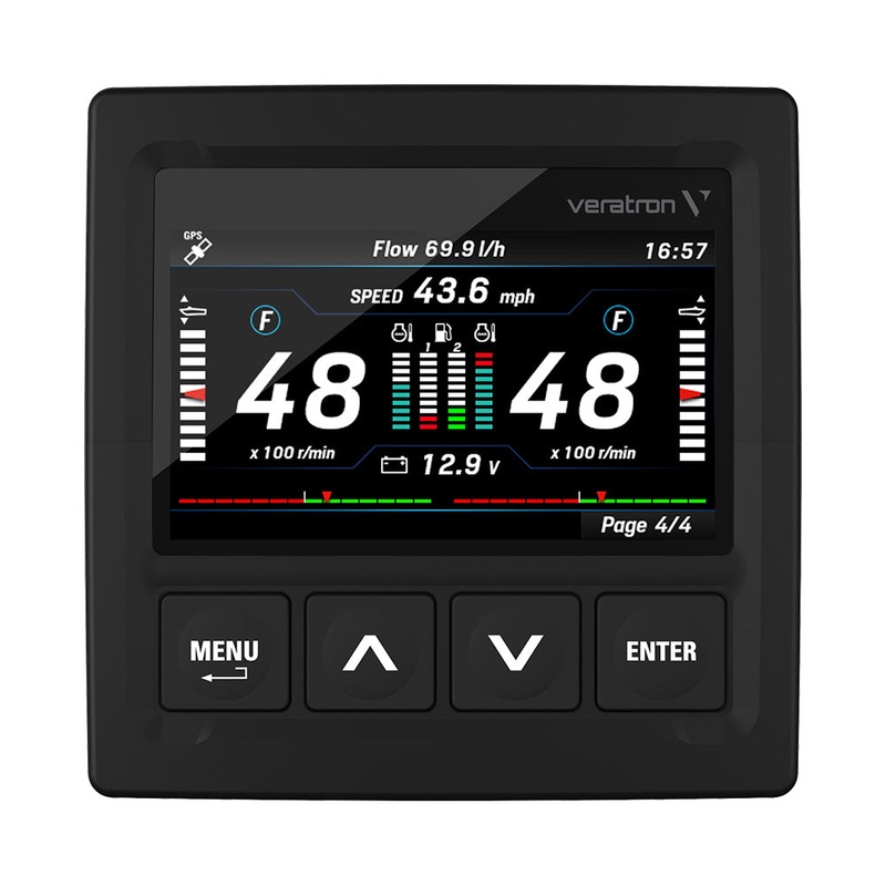 Veratron OceanLink 4.3″ NMEA 2000 Certified TFT Gateway – Black [A2C1352150001]