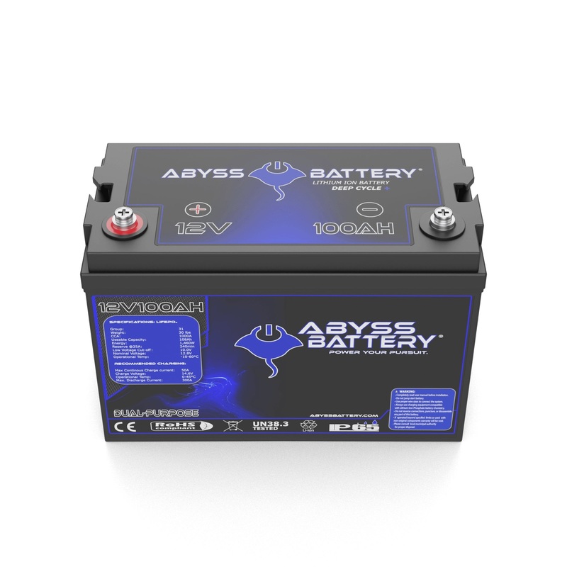 Abyss Battery 12V 100Ah Dual-Purpose Marine Lithium Battery
