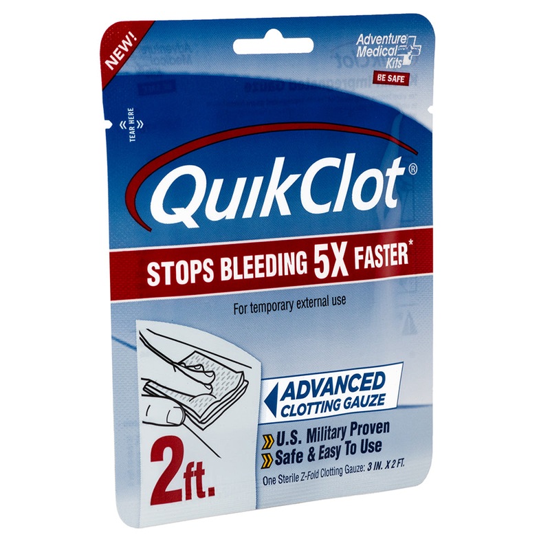 Adventure Medical QuikClot Gauze 3″ x 2 [5020-0025]