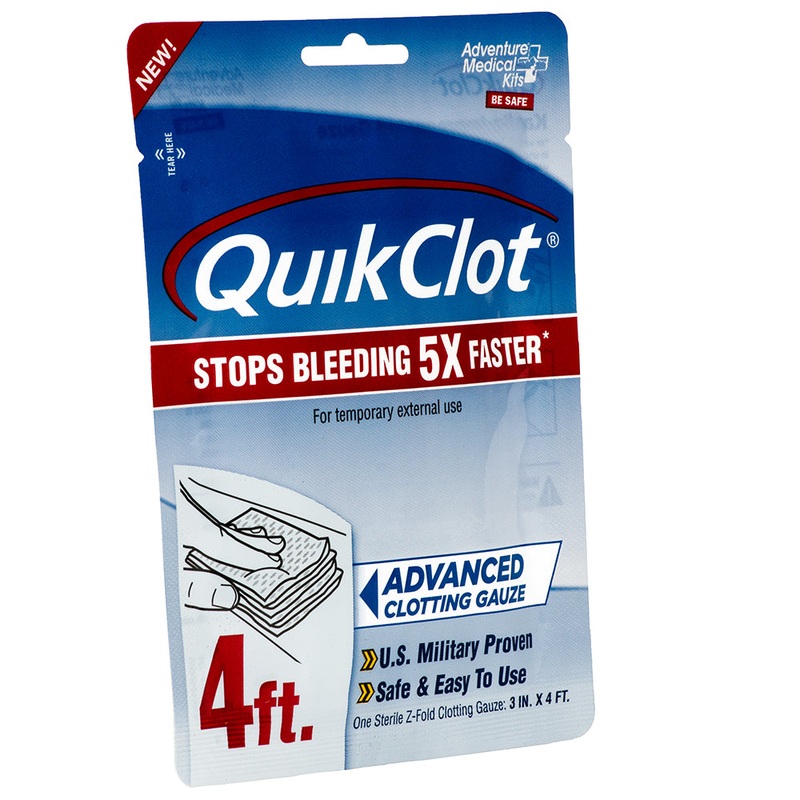 Adventure Medical QuikClot Gauze 3″ x 4 [5020-0026]