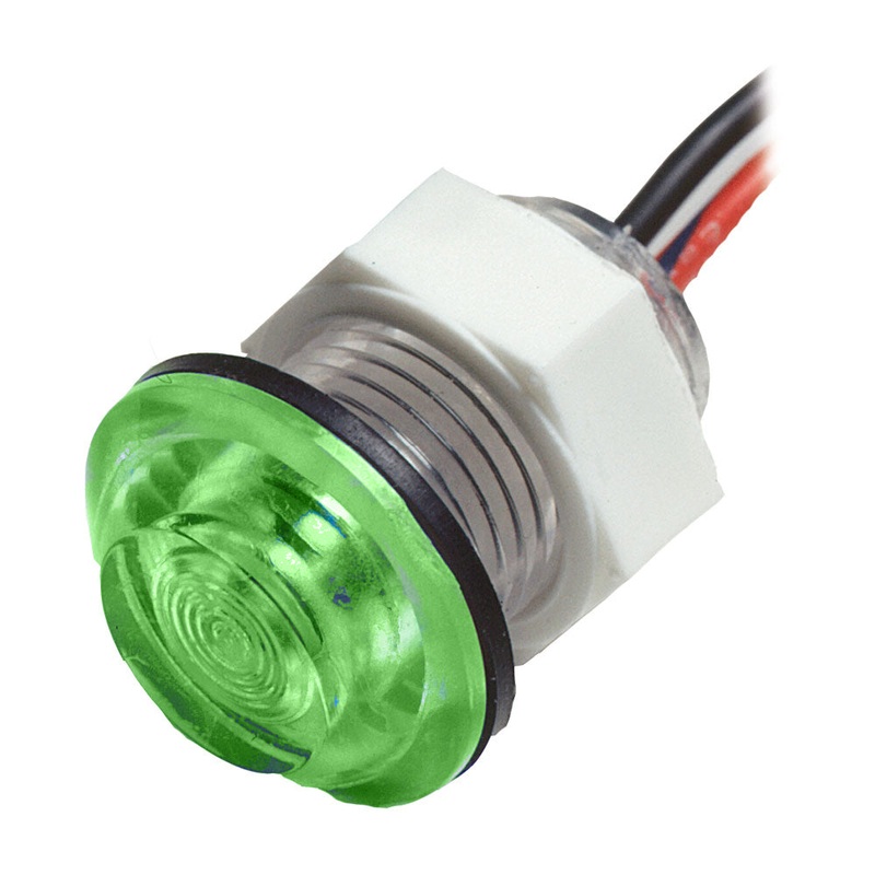 Innovative Lighting LED Bulkhead Livewell Light Flush Mount – Green [011-3500-7]