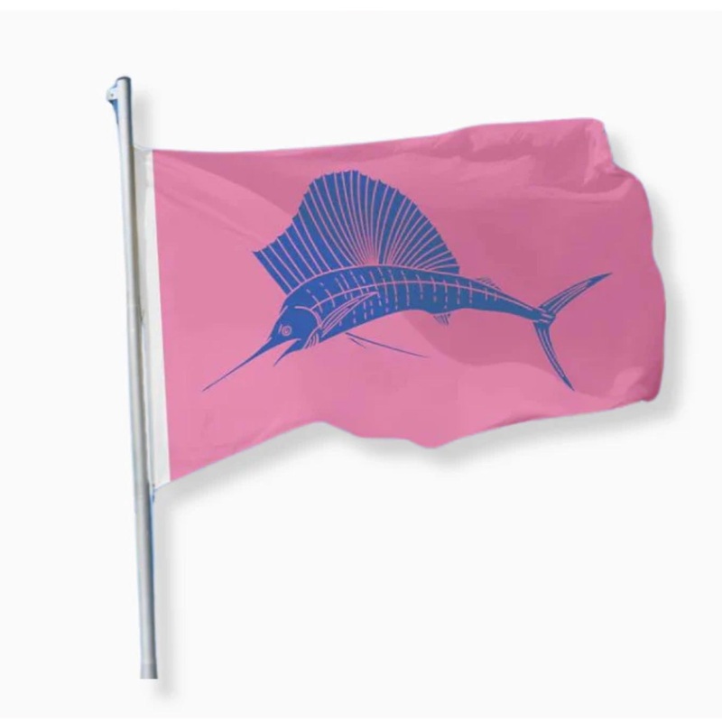 Ladies Love Pink Sailfish Flag