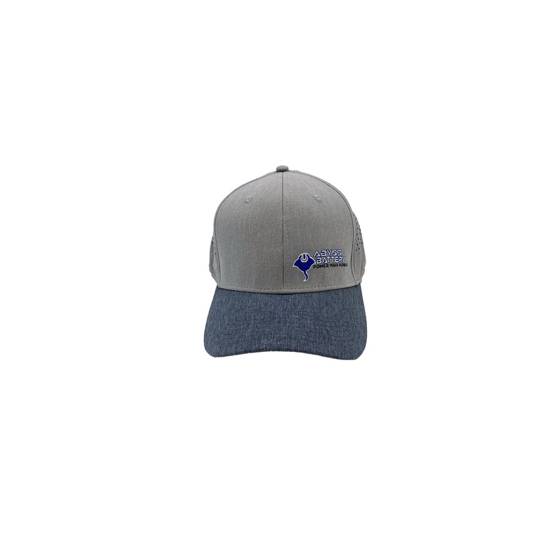 Perforated Ray Hat – Heather Grey