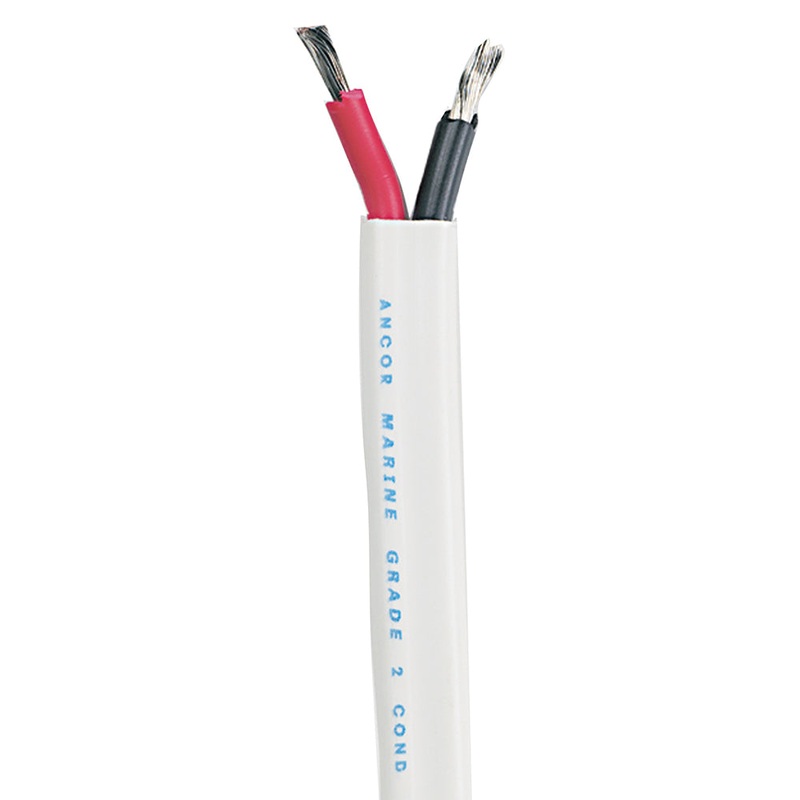 Ancor Standard Duplex Cable – Flat 16/2 AWG – 2 x 1mm Red/Black – 1,000′ [121799]