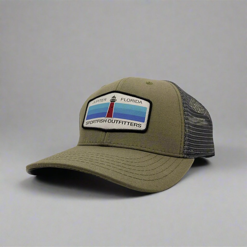 Lighthouse Hat Mid Crown Organic Canvas Olive/Slate