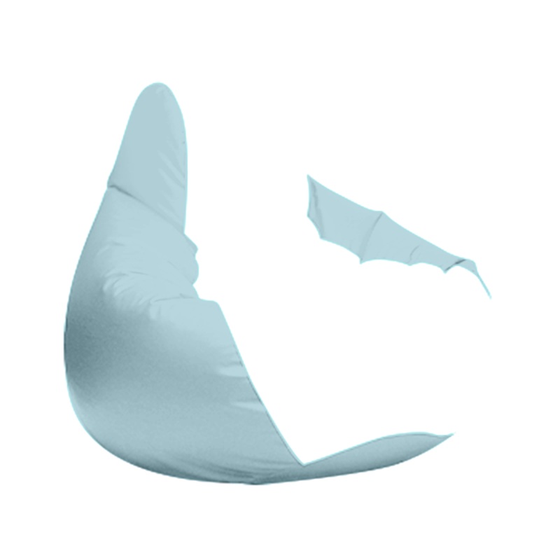 Ocean-Tamer Teardrop Medium Bean Bag White/Gray
