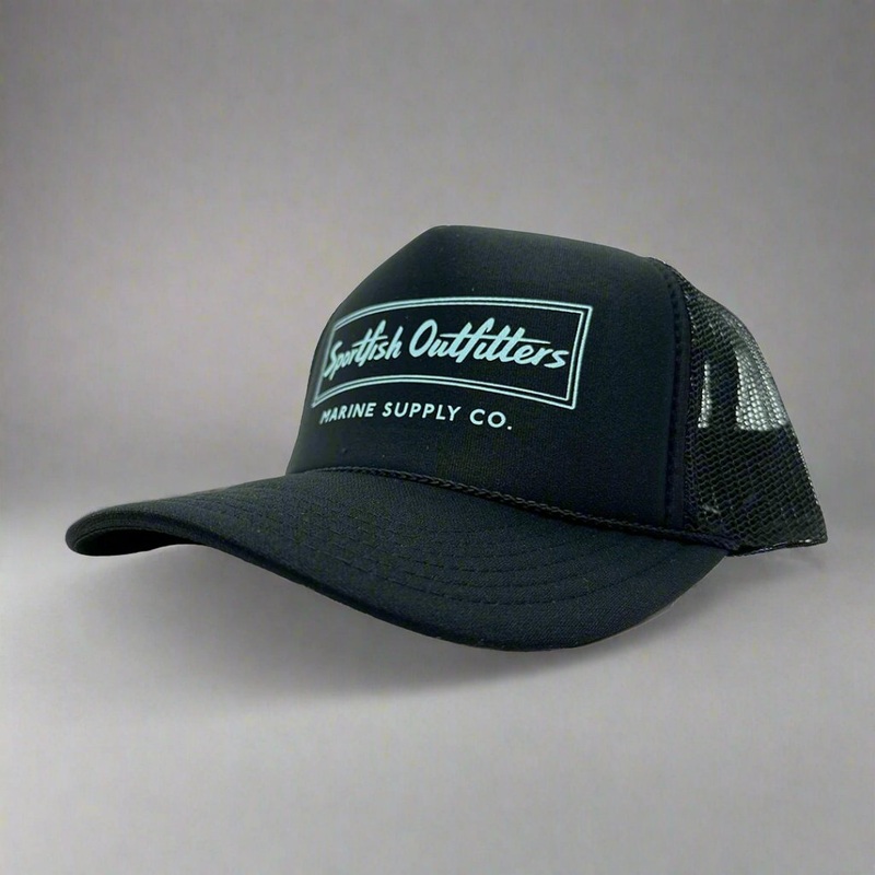 Sportfish Outfitters Classic Trucker Hat Black