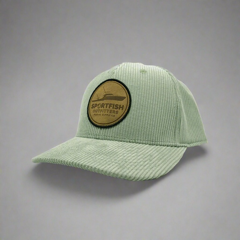 Sportfish Outfitters Corduroy Agave Hat with Suede Globe